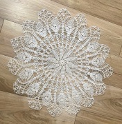 Serweta szydełkowa beż/ecru handmade śr. 64 cm 45 zł