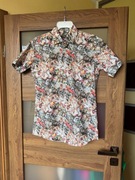 Wzorzysta koszula męska z krótkim rękawem, Kubenz r. 39-40/M- nowa, b/metki