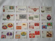 Kalendarzyki piwne 2017 – CZ, YU, zestaw 16 sztuk  (31)