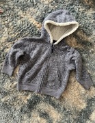 NEXT bluza 98 cm ocieplana bawełniana z kapturem ciepła na zamek