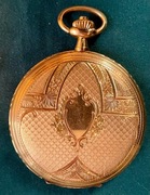 Złoty zegarek kieszonkowy 14 k, Invicta. 