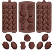 Foremki silikonowe zestaw 6szt | Czekoladki | Żelki 