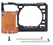 Klatka do Bezlusterkowca Sony A6500 A6400 A6300 A6000 DREWNIANY UCHWYT