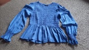 Niebieska elegancka bluzka marki "Fransa"