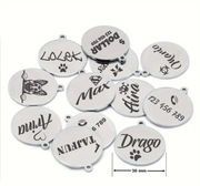 Zawieszka Identyfikator Adresówka Dla Kota Psa Grawerowana Imię Telefon 