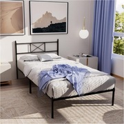 Rama łóżka Dreamzie 90x190 - Łóżko metalowe z zagłówkiem