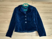 Granatowy żakiet Dixie 42 wiskoza klasyczny elegancki