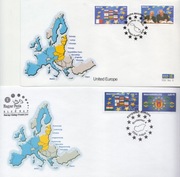 ZJEDNOCZONA EUROPA FDC 2004 10 KRAJÓW MALTA LITWA ESTONIA itd