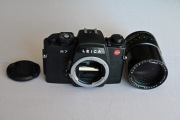 Leica R7 z obiektywem Elmarit-R Leitz Canada 135mm 