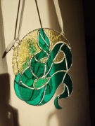 Witraż zawieszka w kształcie węża na prezent