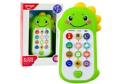 Interaktywny Telefon Edukacyjny Dla Malucha Dźwięki Melodie Dinozaur Zieleń
