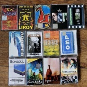 Kolekcja kaset rap hip-hop polski-Molesta,Kaliber,Paktofonika,Slums Attack