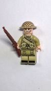 5 Figurek żołnierzy brytyjskich z broniami WW2 kompatybilne z Lego, Cobi