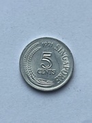 Singapur 5 centów 1971 rok FAO 