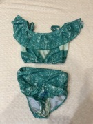 Strój kąpielowy dwuczęściowy nowy 130 zielony