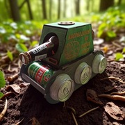 Drewniany Czołg na Piwo z Grawerem - Prezent dla Taty, Dziadka, Chłopaka