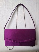 Amarantowa torebka z lekkim połyskiem - nowa!