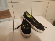 Tenisówki Vans Authentic czarne / Neonowo-żółty 