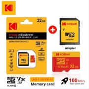 Karta pamięci KODAK 32GB MicroSD SDHC C10 V30 U3 A1 4K PREMIUM Chip 100mb/s