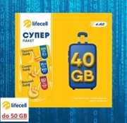 Internet TURCJA Karta Starter SIM Lifecell do 40 GB - Internet TIR