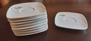 Porcelanowe talerzyki  pod filiżanki Lipton 9 szt.