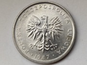 10 zł 1987 Destrukt niedobity napis na awersie (880)