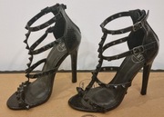 Piękne buty, sandałki, szpilki R. 36 - zakładane, z wystawy sklepowej.
