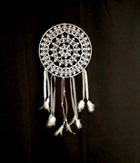 Łapacz snów 30 cm biały kordonek