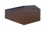Garaż blaszany 5x8 Brama 2.50 profil zamknięty, ocynk, Premium
