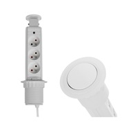 GNIAZDO WPUSZCZANE W BLAT BIAŁE WYSUWANE