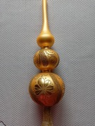 Szpic,czubek szklany na choinkę 