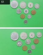 Monety obiegowe różne Kraje (51)