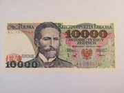 Banknot 10.000 zł 1988 r. WYSPIAŃSKI seria AL1500748 st. UNC