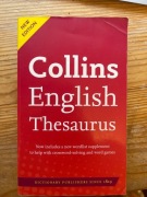 Collins English Thesaurus słownik 
