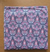 Materiał do szycia, dzianina miekka - różowy wzór - 2,8mb