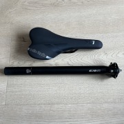 Siodełko Selle Italia X1 i sztyca aluminiowa GHOST 31,6 / 400 mm -  komplet