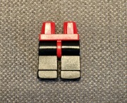 LEGO spodnie, czarne z czerwonym paskiem