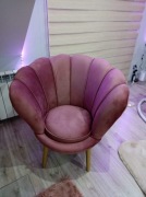 Fotel Muszla Glamour 