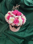 Róże mydlane i Rafaello box 