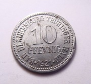 NIEMCY Bad Blankenburg 10 pfennig 1921 PIĘKNA! RZADKOŚĆ!