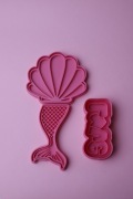 Foremka wykrawacz do ciastek Meremaid and Love shell syrenka Cookie CUTTER 