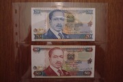 Kenia zestaw banknotów 2 sztuki stan 1