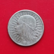 2 ZŁOTE GŁOWA KOBIETY 1934 rok - srebro AG oryginał N6