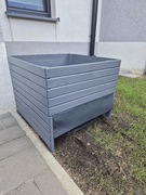 Garaż dla robota koszącego z doniczką kolor ANTRACYT