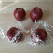 Świeczki jabłka 4 sztuki 5cm x 6cm