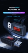 Transmitter Nadajnik FM Bluetooth 5.3 zasilanie z USB