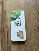 Białe silikonowe etui case do iPhone 13 Bubu i Dudu