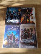 Strażnicy Galaktyki I i II, Captain America, Avengers 4 DVD pakiet