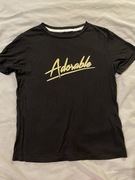 Diverse t-shirt czarny bluzka z napisem M