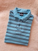 Polo koszulka męska t-shirt męski niebieski w paski southern menswear